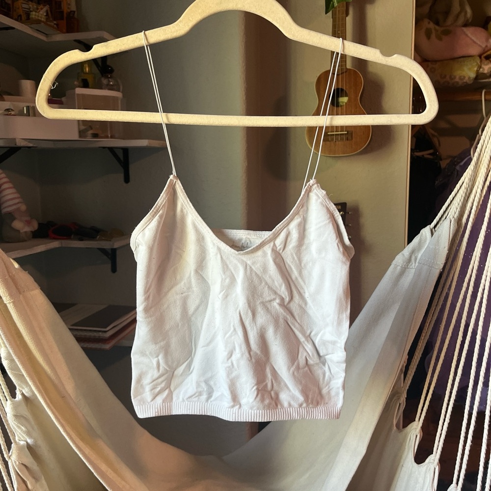 White Spaghetti Strap Top
